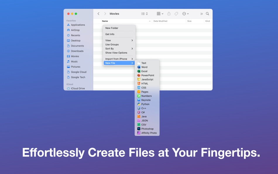 #1. NewFile - Simple Click (macOS) By: Christian Chaidez