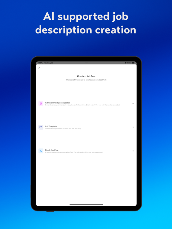 Cnected Employer iPad screenshot 2 - Business app