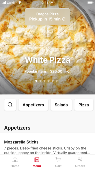 Dragos Pizza iPhone screenshot 2 - Food & Drink app