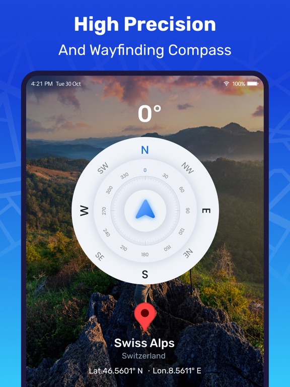 GPS Map Navigation iPad screenshot 5 - Navigation app