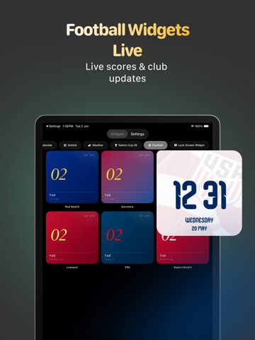 Neo Widgets: Minimal Home Lock iPad screenshot