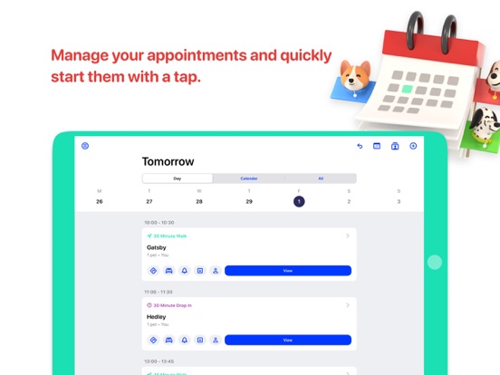 Walkies: Pet Sitting & Walking iPad screenshot 5 - Business app