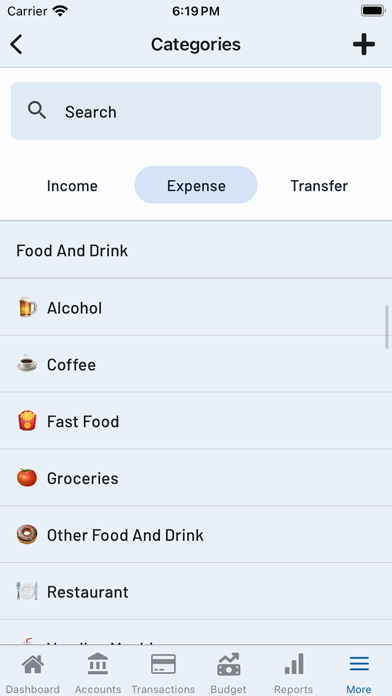 Capstone: Financial Tracker Screenshot