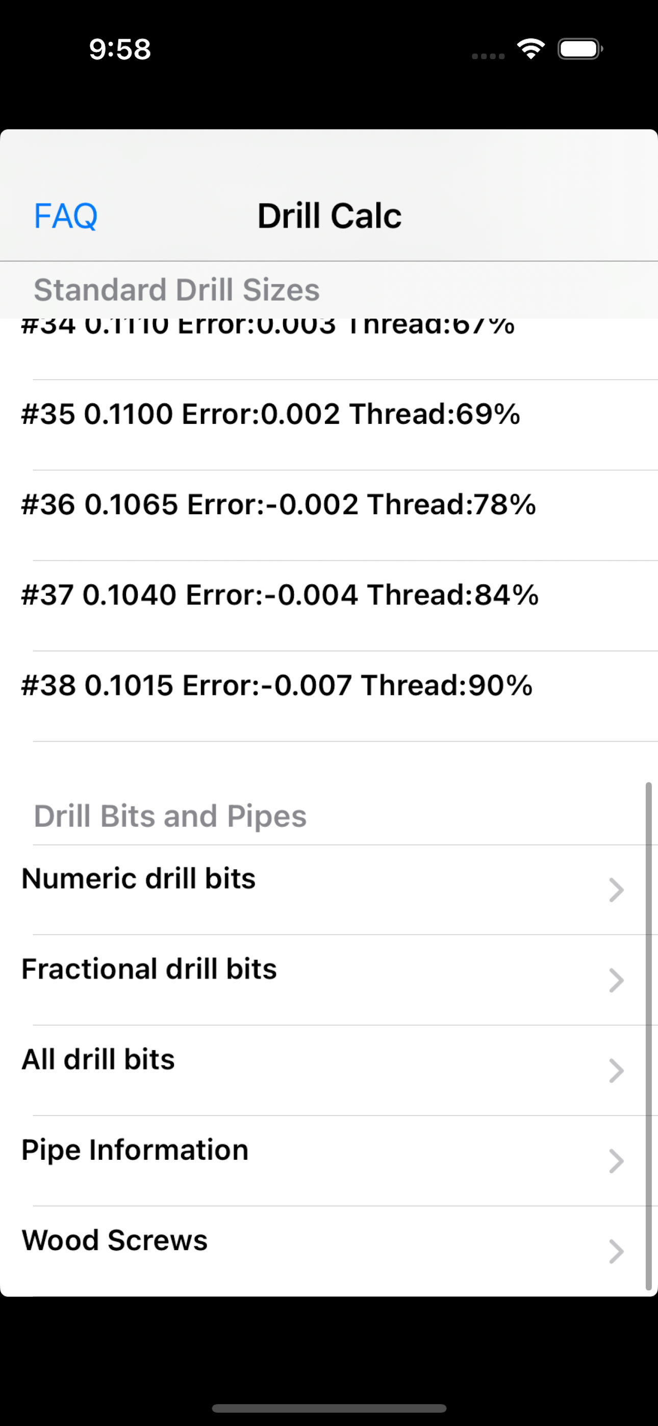Drill Calc