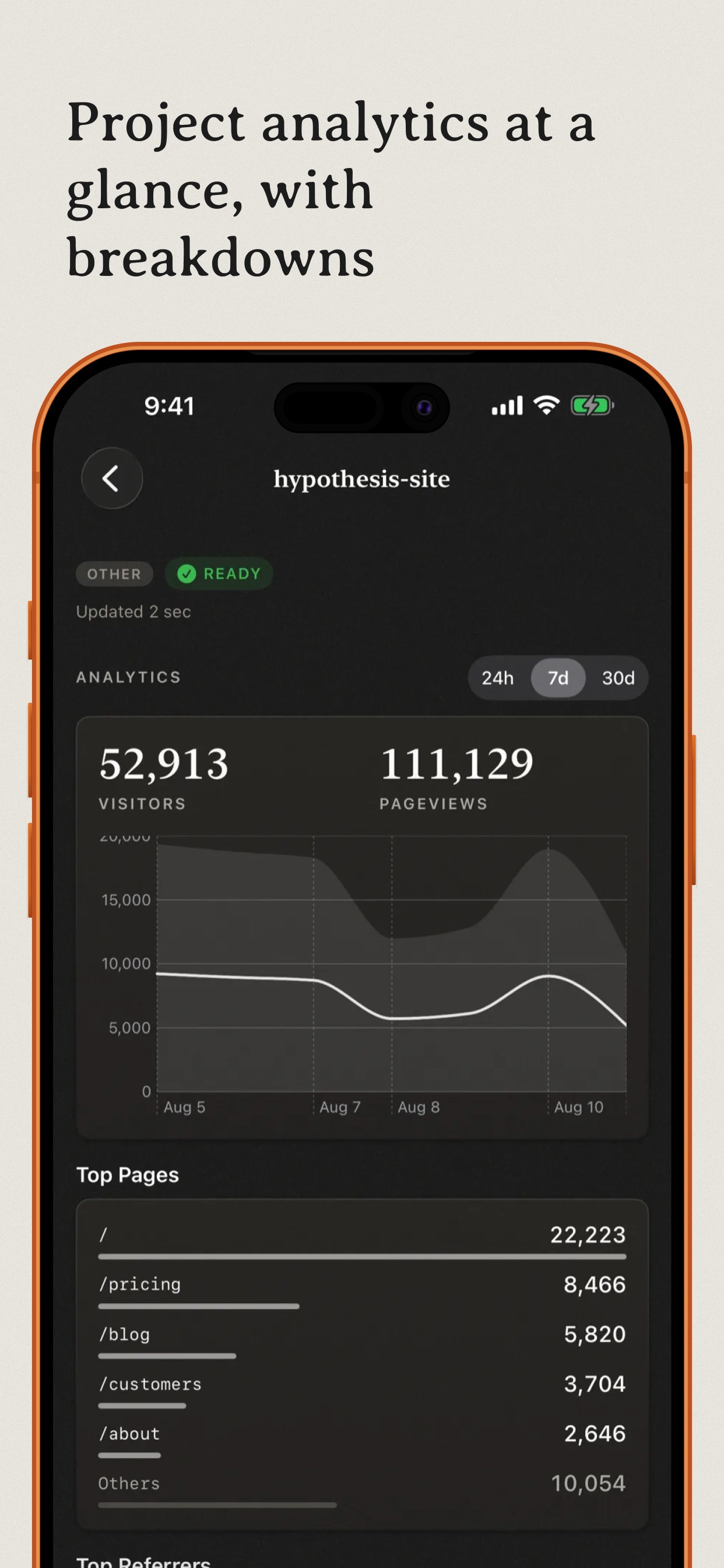 Screenshot 3 of Scalene for Vercel