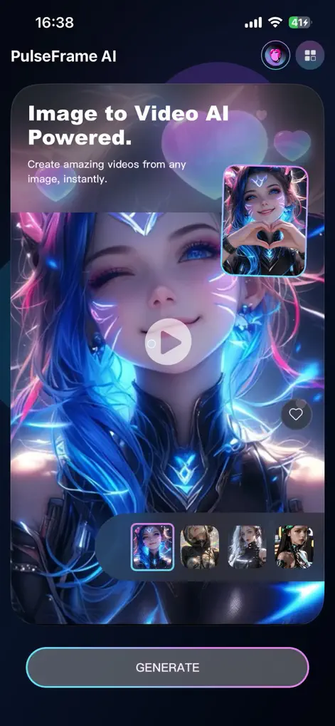 PulseFrame AI - Entertainment App | MWM
