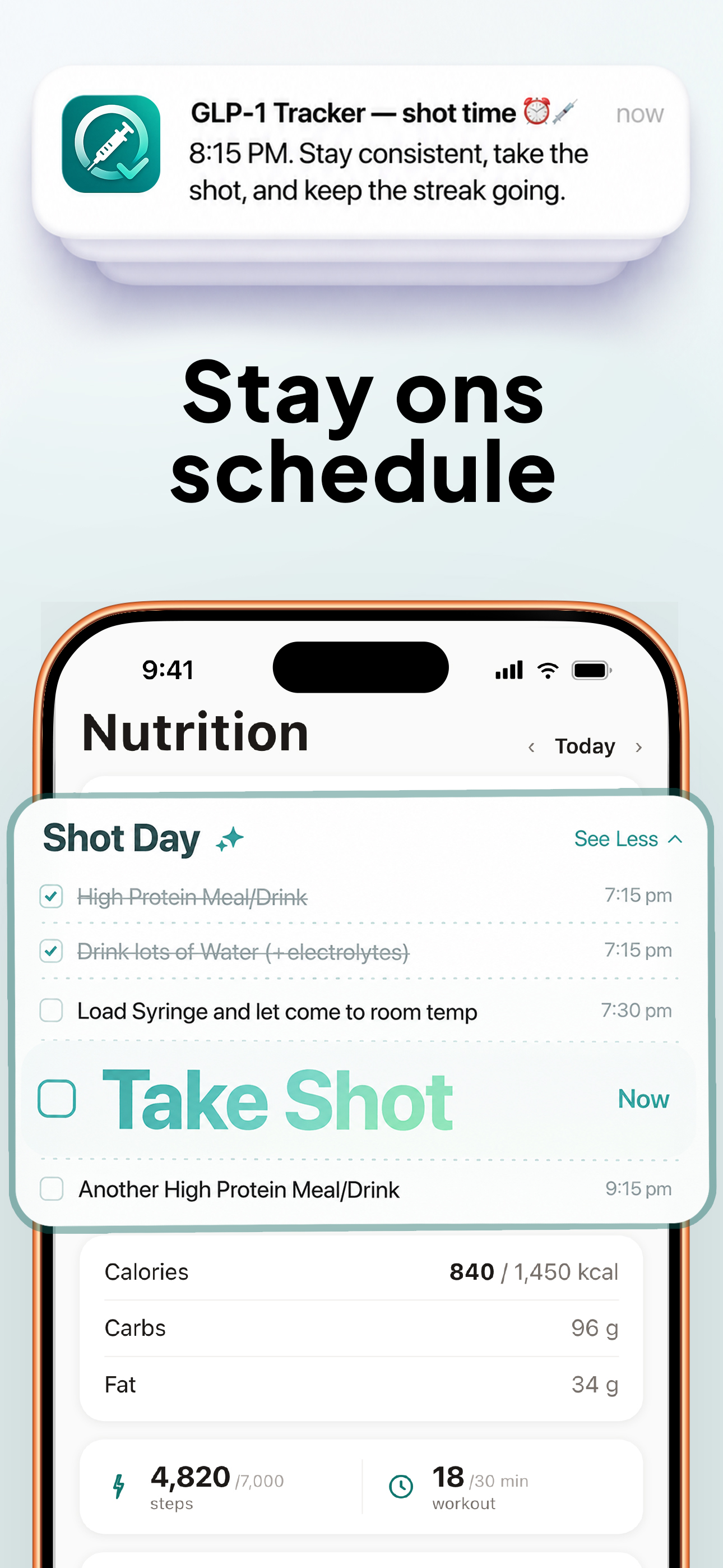 GLP1 Tracker: Shot, Pill, Dose screenshot 2