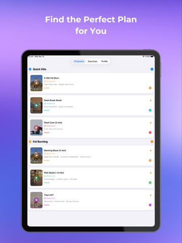 Titan Fit: Home & Gym iPad screenshot