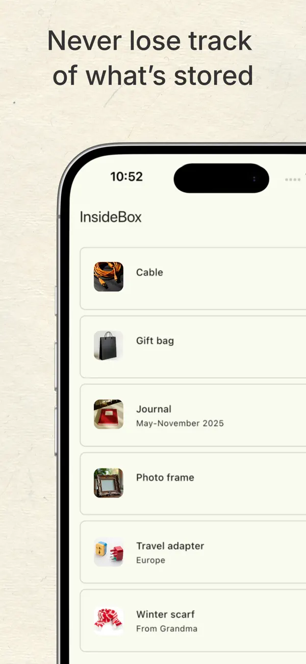 Screenshot #3 pour InsideBox – Declutter Gently