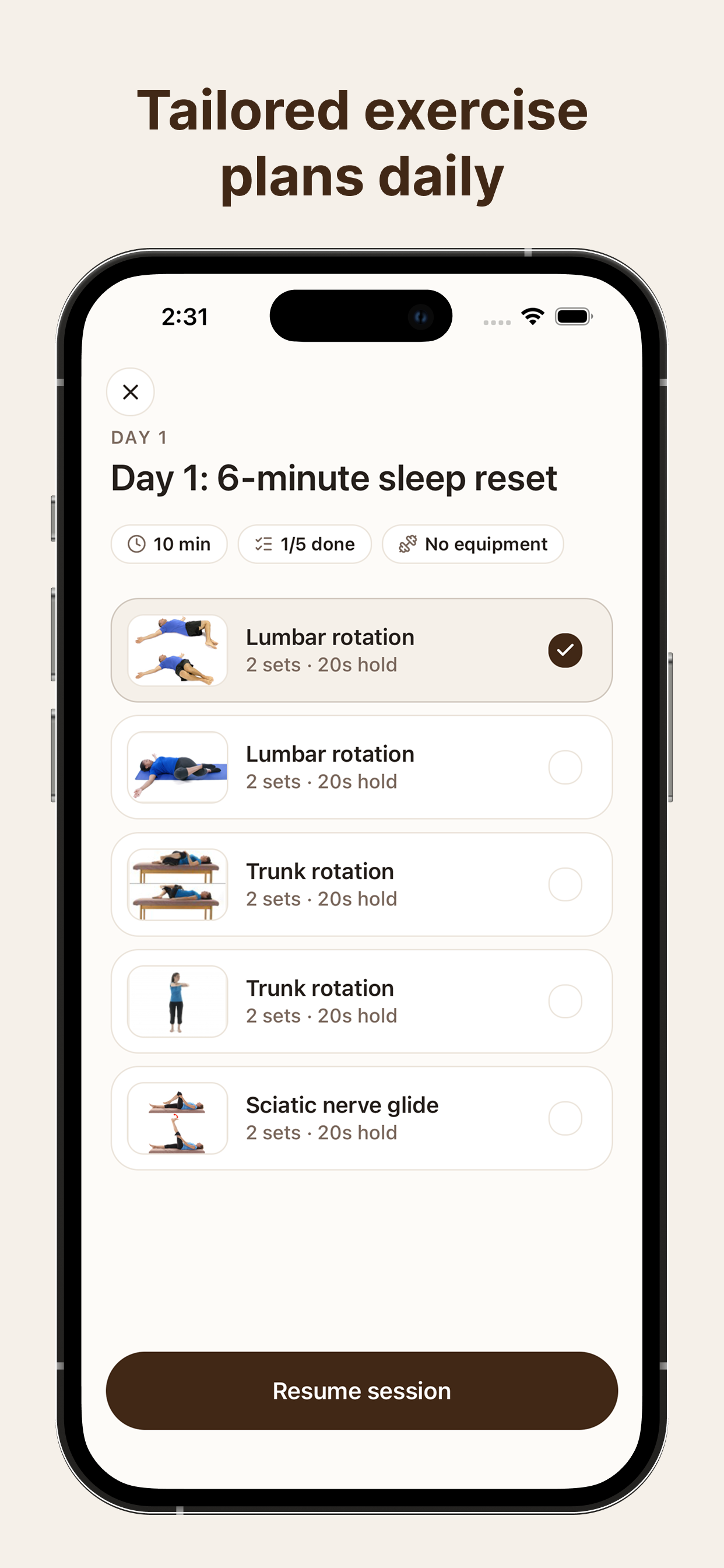Mended - AI Physio Video Call screenshot 5