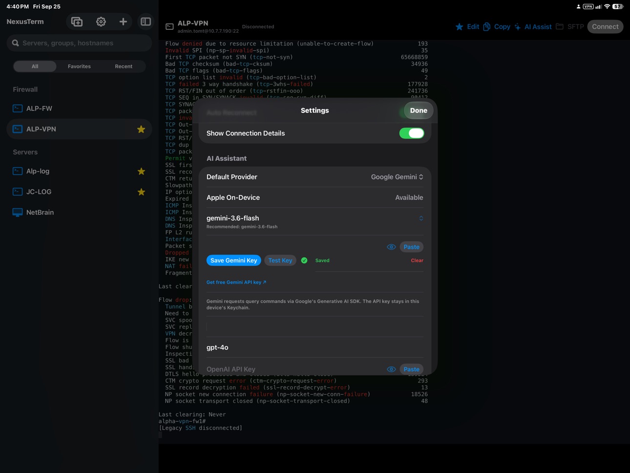 Screenshot 5 of NexusTerm: SSH & Remote Client