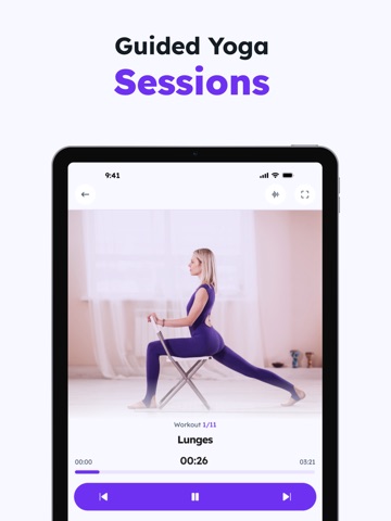 Chair Yoga for Seniors iPad screenshot