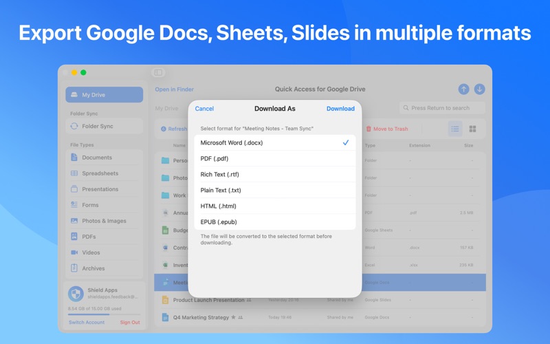 Quick Access for Google Drive Screenshot 8 of 10