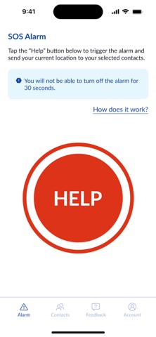 Safety Response screenshot