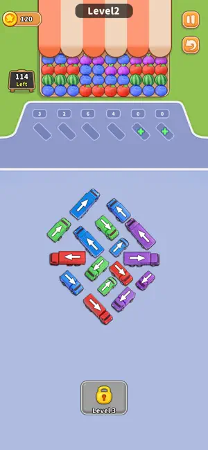 Truck Jam: Fruit Puzzle screenshot 1