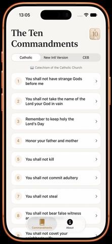 iDecalogo screenshot
