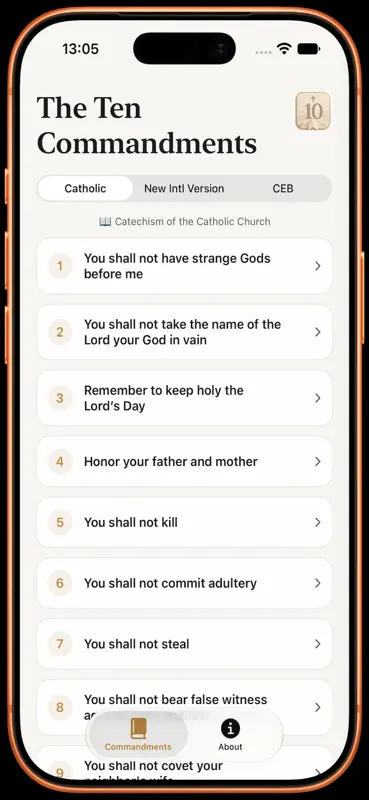 iDecalogue screenshot 1 of 2