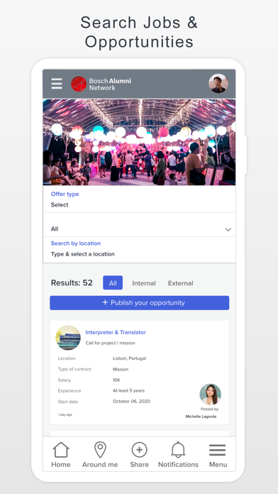 Bosch Alumni Network iPhone screenshot 3 - Social Networking app