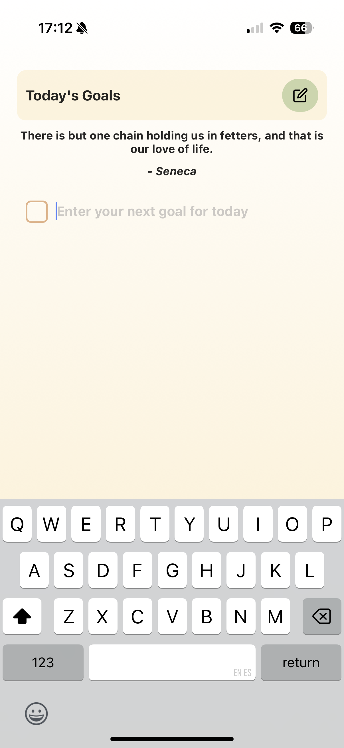 My Daily Goals screenshot 2