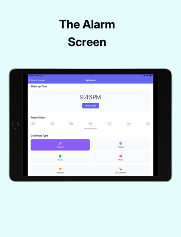 Rise & Doodle - Creative Alarm app screenshot 2