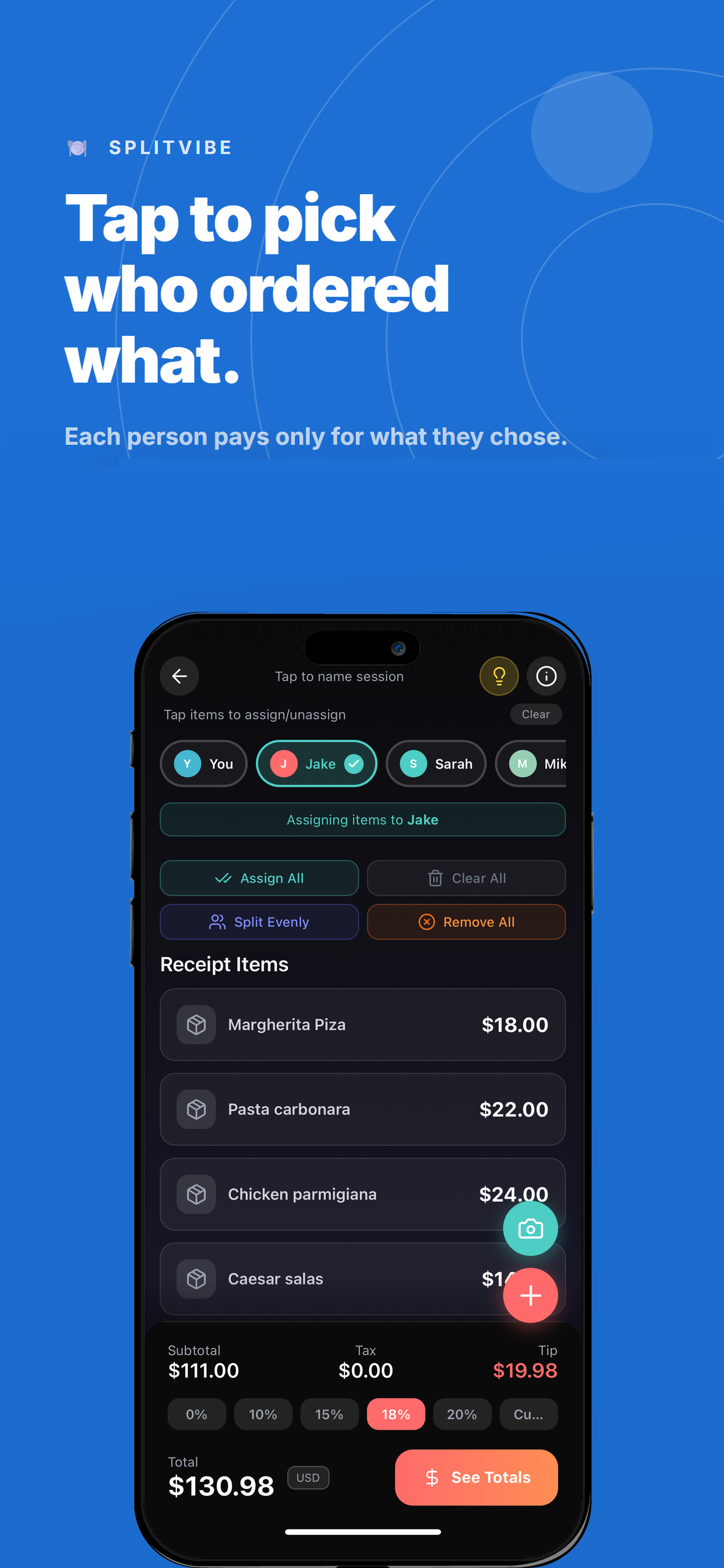 SplitVibe: AI Bill Splitter screenshot 3