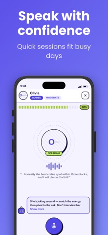Smooth Operator: Talk Coach AI iPhone screenshot