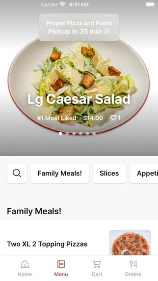 Proper Pizza and Pasta iPhone screenshot 2 - Food & Drink app