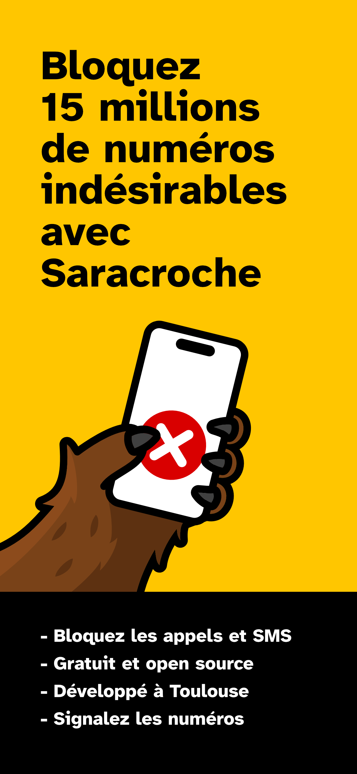Saracroche : bloqueur d'appels