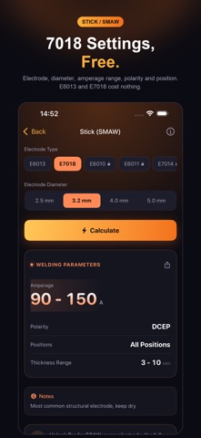 WeldCalc Pro - Welding Calc Screenshot 3 of 6