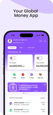 SFx Money App screenshot