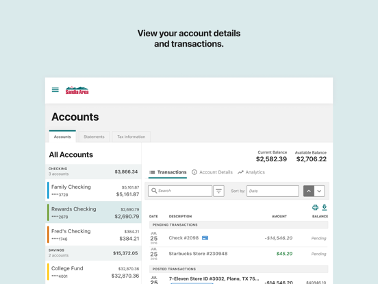 Screenshot #6 pour Sandia Area FCU Mobile Banking