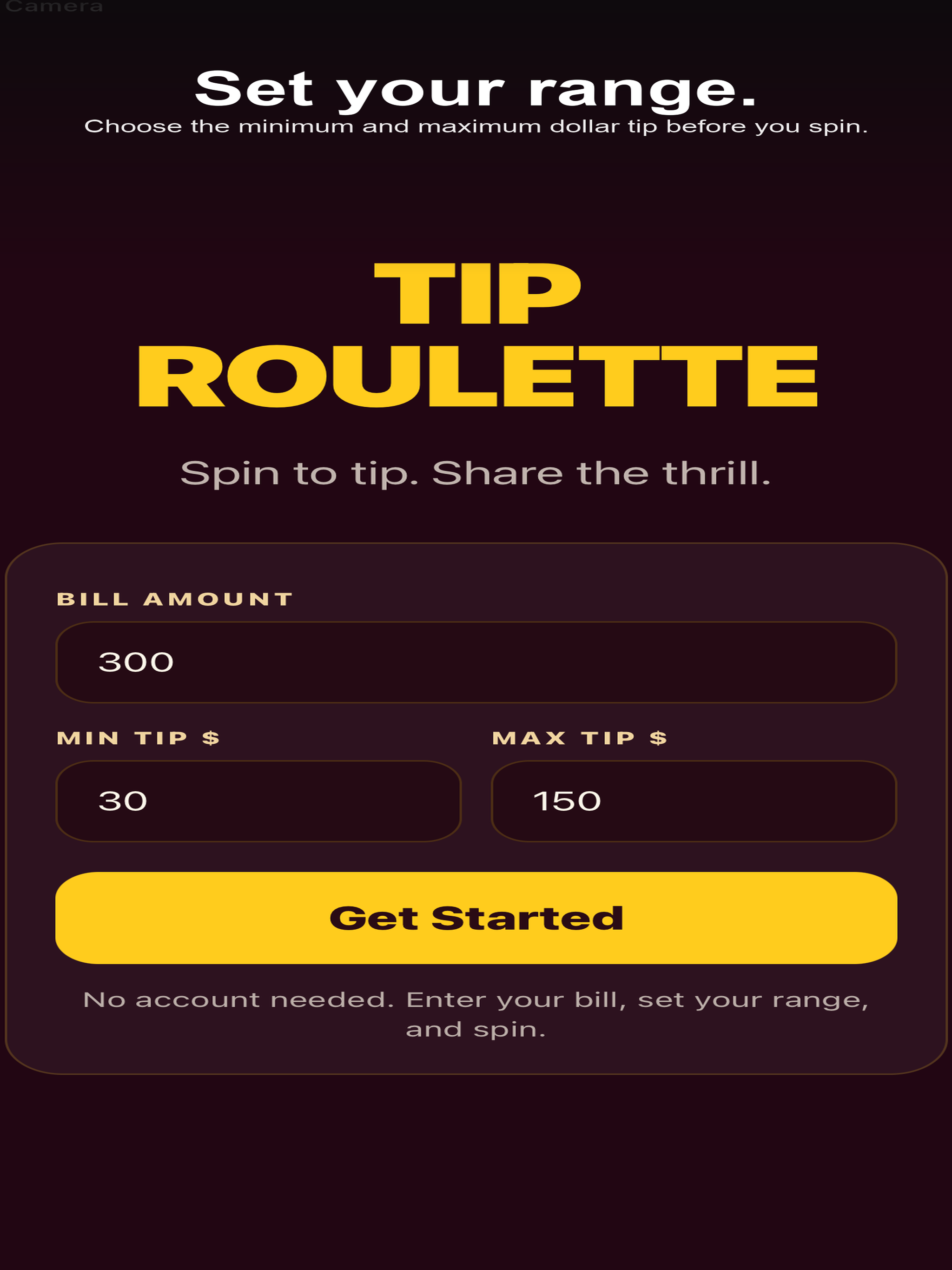 Tip Roulette: Spin to Tip