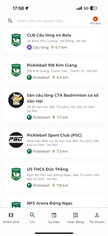 Champick: Đặt sân screenshot