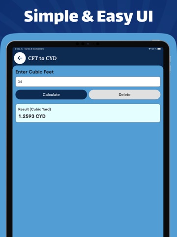 CFT Calculators - Cubic feet iPad screenshot