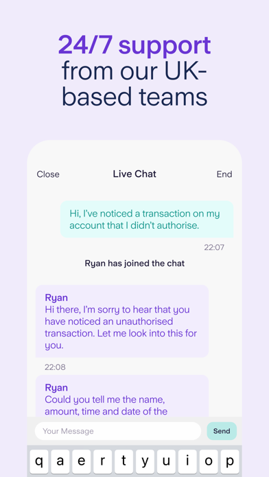 Starling Bank - Mobile Banking Screenshot