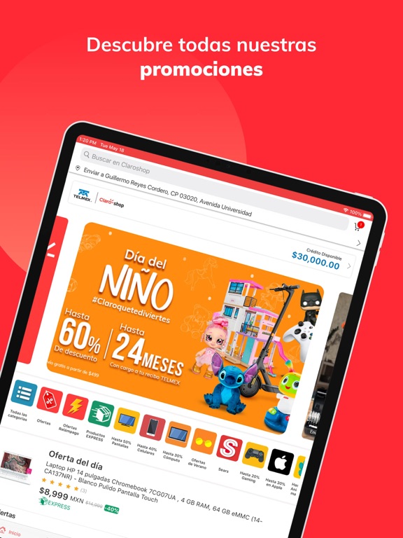 Claro shop iPad screenshot 8 - Shopping app