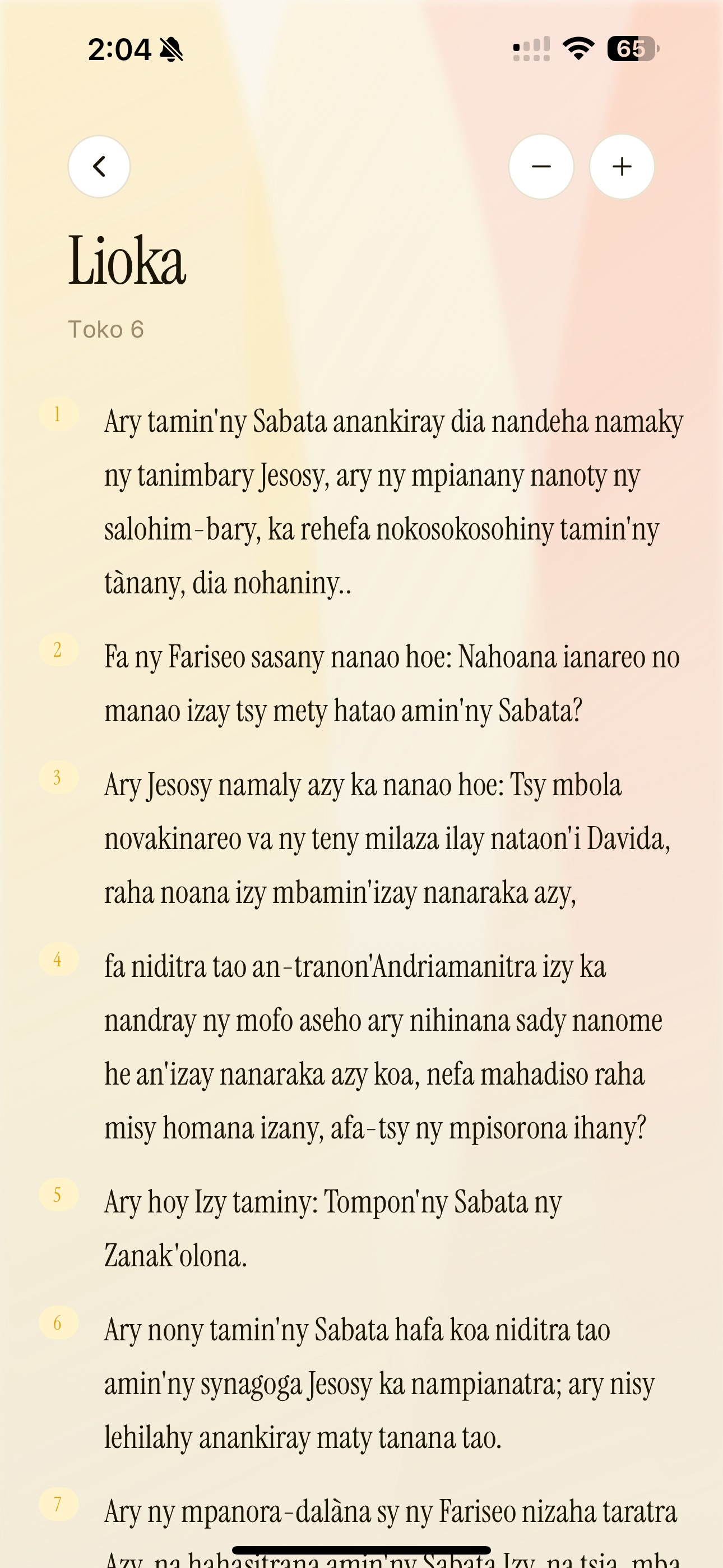 Screenshot 2 of Baiboly sy Fihirana