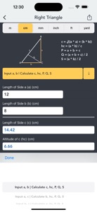 Triangle Calculators screenshot #5 for iPhone
