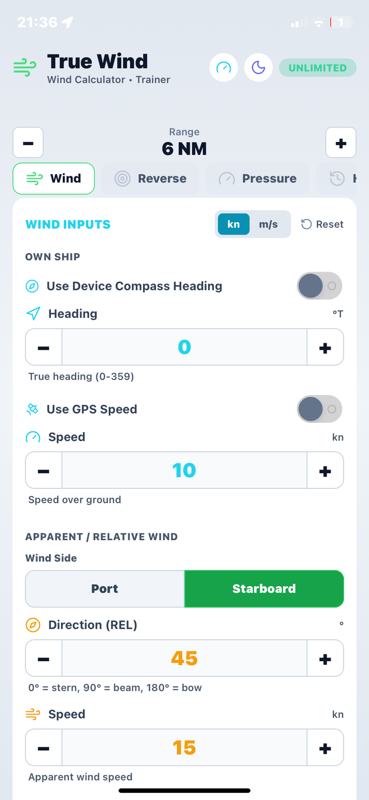 True Wind Pro: Wind Calculator screenshot 7