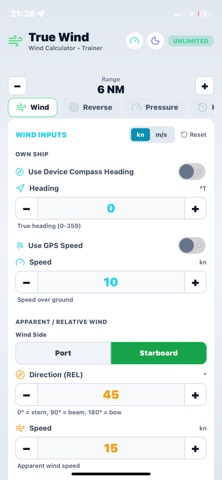 True Wind Pro: Wind Calculator Screenshot 7 of 9