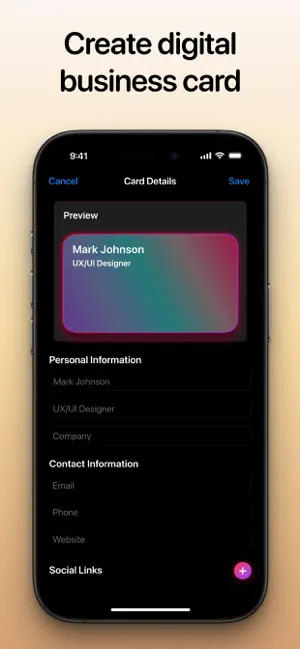 Digital Business Card Makerㅤㅤ screenshot 4