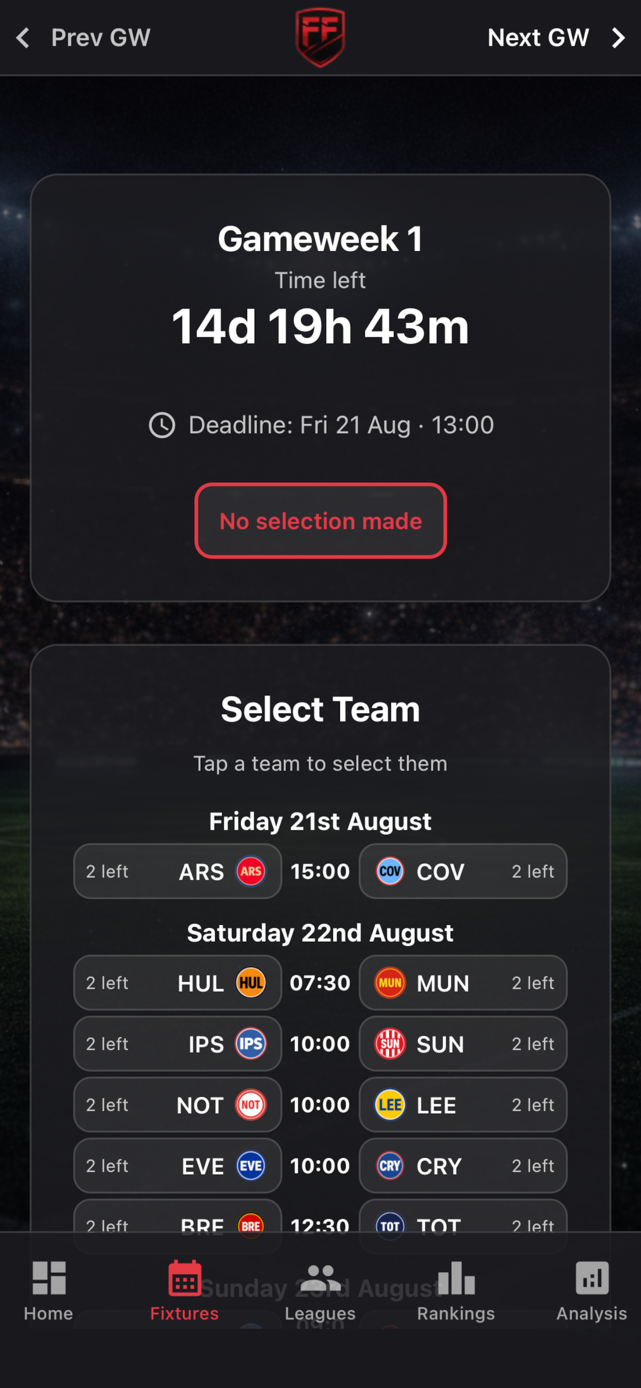 Fortunate Football screenshot 2