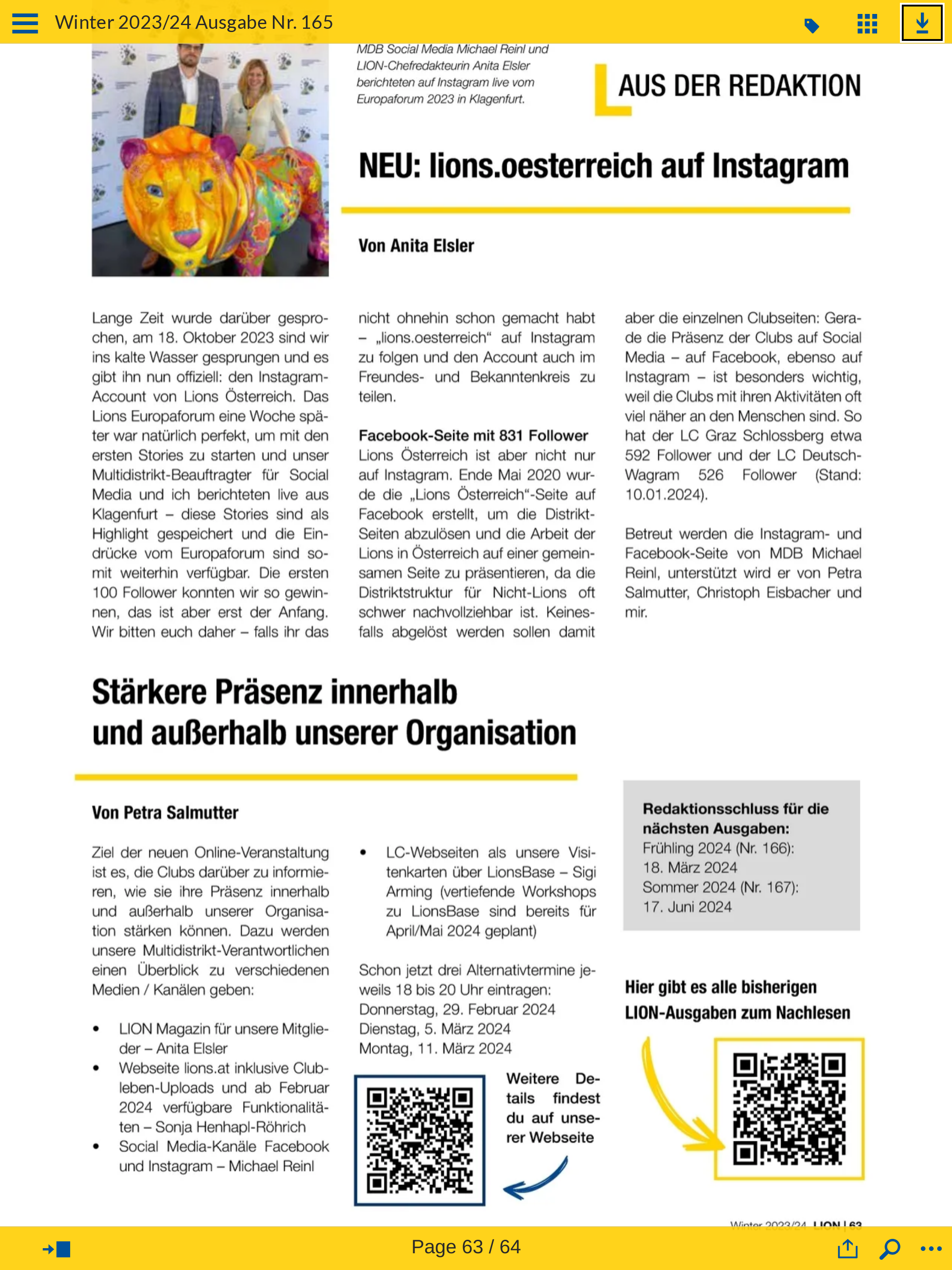LION Magazine Österreich screenshot 11