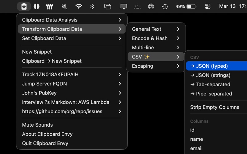 Clipboard Envy screenshot