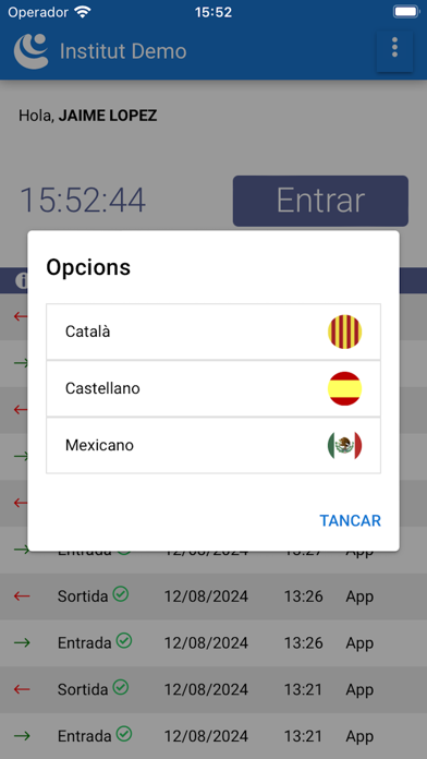 iEduca control presencia Screenshot