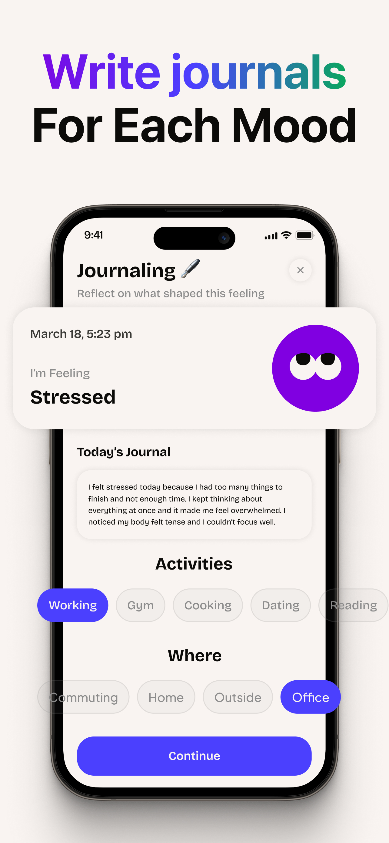 Moodsy: Mood & Emotion Tracker