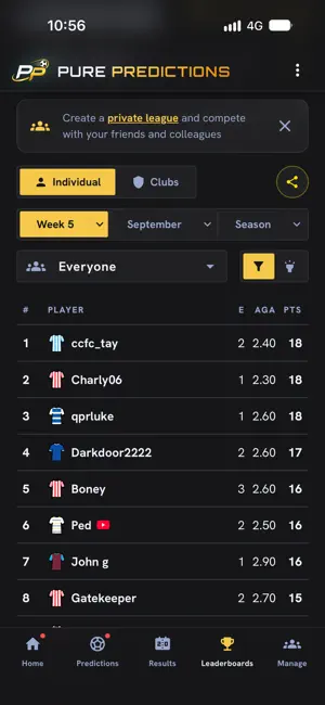 Pure Predictions screenshot 2