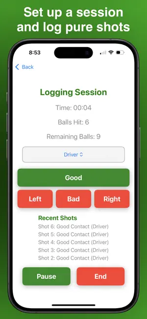 Pureist: Driving Range Tracker screenshot 2