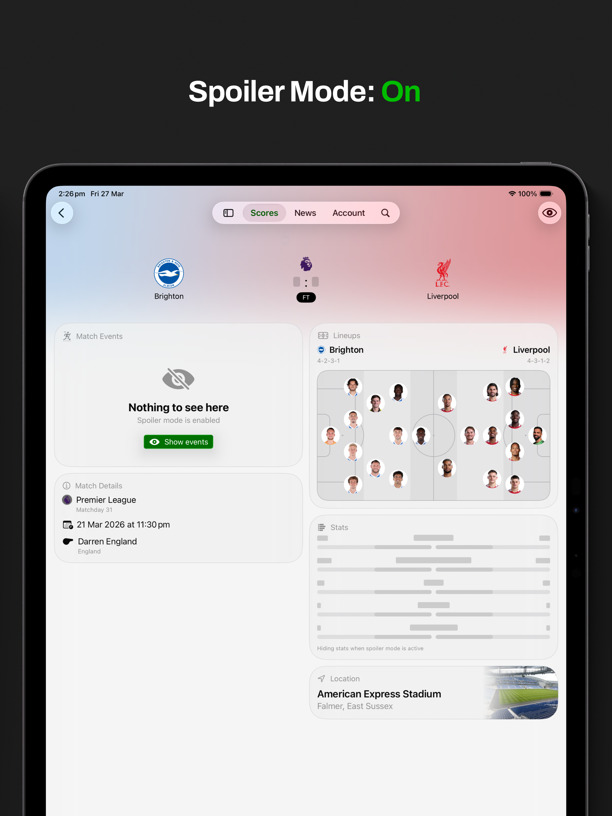 Turf: Soccer scores & news screenshot 9