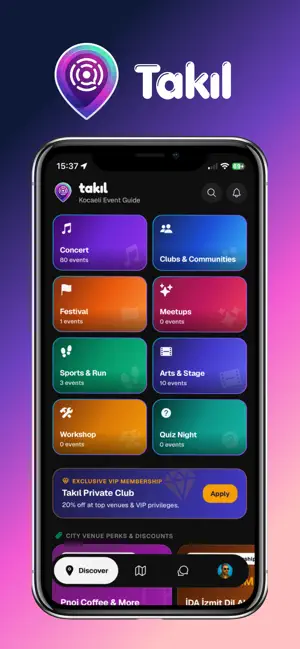 Takil: Kocaeli Event Plan screenshot 1